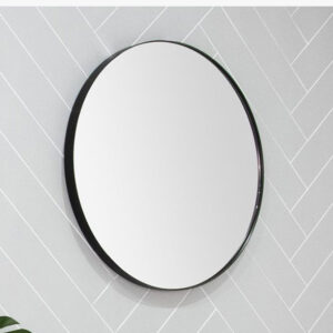 Introducing the Alora wall mirror. With its striking matte black metal frame