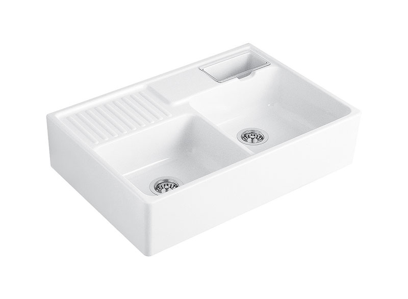 Nostalgia meets function: the classical Butler Sink is a timelessly attractive character piece for the kitchen - create your dream Hampton?s style kitchen. Enjoy peace-of-mind knowing that your Villeroy & Boch kitchen sink is made to handle the day-to-day of a busy kitchen