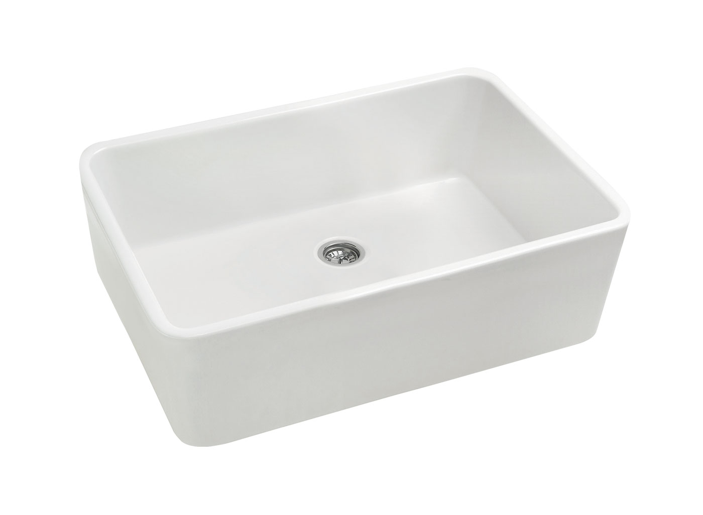 The Galdor sink is the most economical butler style sink we offer - this is because it is made in a more economical way - the edges taper slightly out