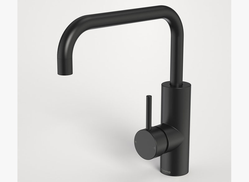 the matte black finish of the new Liano Nexus mixers and bathroom accessories make a bold statement in any bathroom. Following the latest interior design trends