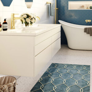 The Mariner presents a classic design for traditional bathrooms with a modern aesthetic. Available in a wide range of tops and finishes. Quality meets style.