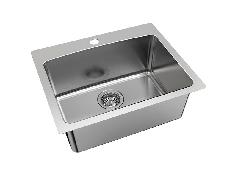 The Nugleam 35L Utility Sink is perfectly paired with your custom cabinetry. Made from 304 stainless steel bowl