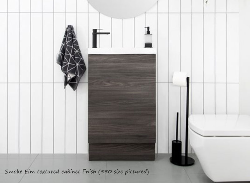 ADP's Petite range offers a slimline floor standing cabinet design with maximum basin size.