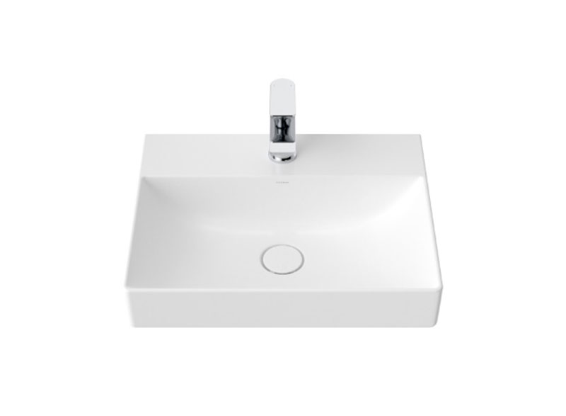 Caroma's Urbane II Collection basins feature a contemporary thin-rim design to make a fashionable statement in any modern bathroom. Urbane II basins include an integrated ceramic pop-up plug and waste which sits flush with basin when open.