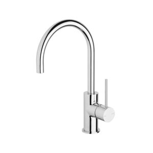 With its slimline lever handles and stylish practical mixers