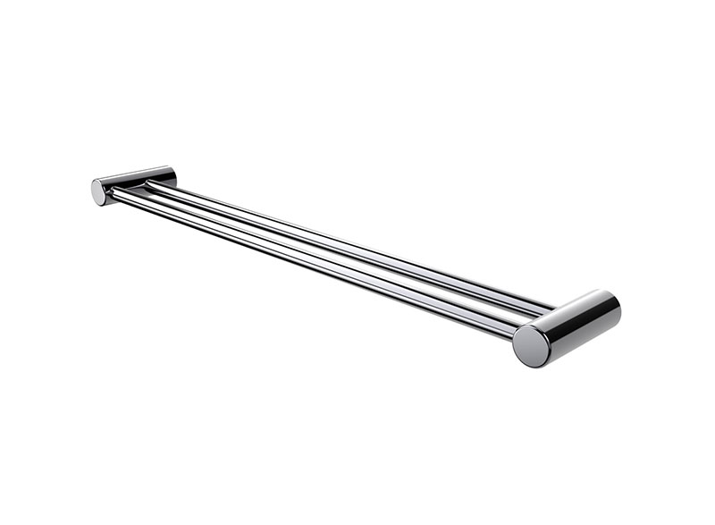 A modern styled heavy duty towel rail you can safely hold onto.