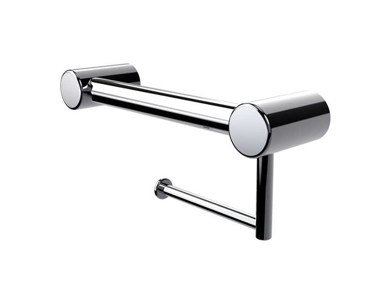 The Avail Calibre Grab Rail with Toilet Roll Holder is a handy strong point to help you get on and off on the toilet.