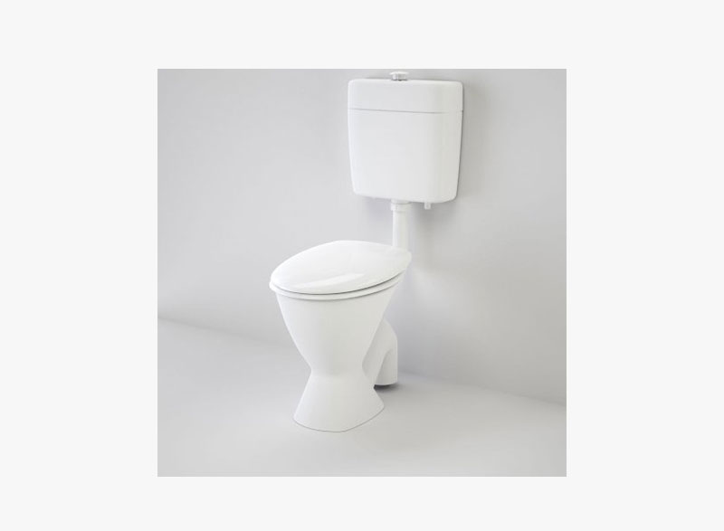 The Care 100 toilet suite is a pedestal type 4.5/3 litre dual flush suite designed to provide extra support for people with ambulant disabilities with a raised seat height of between 460-480mm and raised height buttons. The simplistic versatility of the Care 100 suite makes it ideal for use by those with disabilities