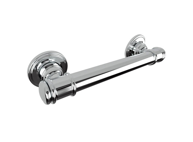 Avail?s Glance bathroom grab rail with its carefully refined shape and gentle arcs ensure the design will seamlessly fit with leading traditional and heritage tapware.