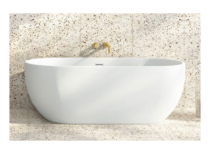 The Valentina oval freestanding bath has stunning