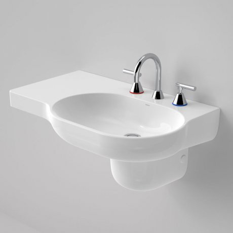 The Opal 720 wall basin design offers smooth rounded contours and clean lines. This basin is suitable for domestic and commercial. Can be installed to comply to AS1428.1 Design for Access and Mobility requirements.