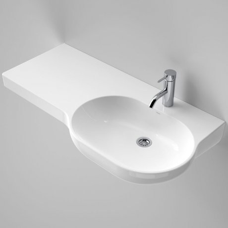 The Opal 920 wall basin design offers smooth rounded contours and clean lines. This basin is suitable for domestic and commercial. Can be installed to comply to AS1428.1 - 2009 Amd1 Design for Access and Mobility requirements.