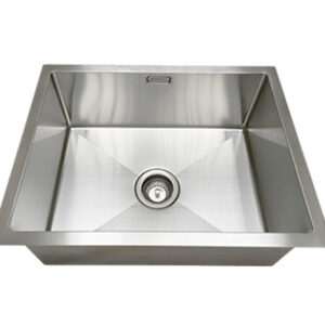 The Excellence Squareline 42L Utility Sink offers a premium finish to your custom laundry and has a modern