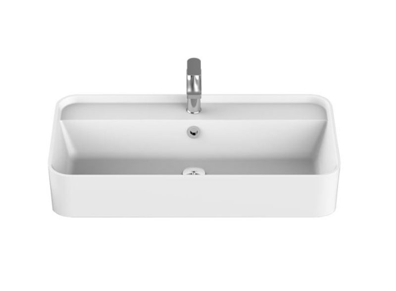 Semi-Recessed basins are perfect for small bathrooms and Ensuite bathrooms as the vanity cabinet is slimmer than the basin. While the slim cabinet allows extra floor space in the bathroom