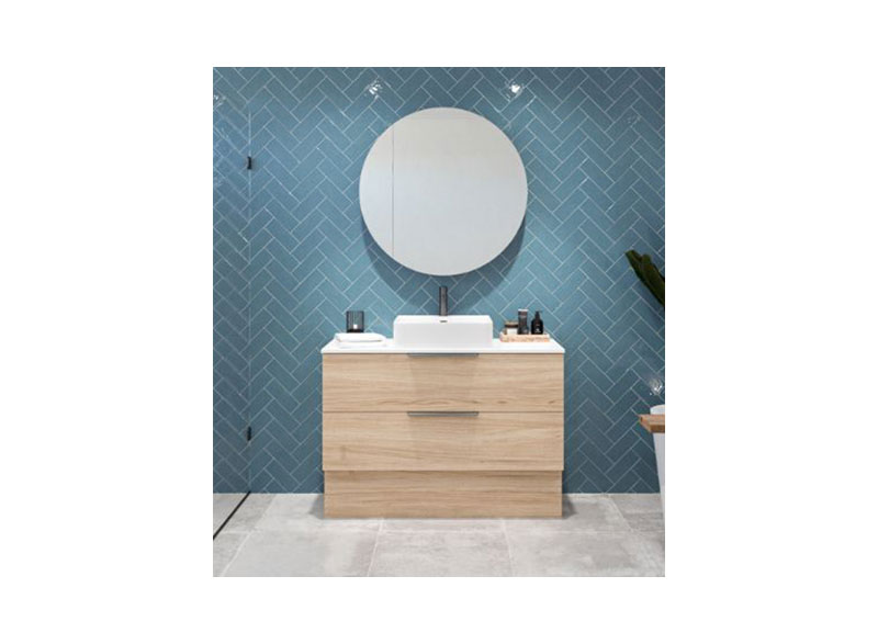 The Oxbow vanities prove that ground breaking style does not have to be bank breaking too. They come complete with solid surface tops and a full range of ceramic basins in both above counter and undermount.