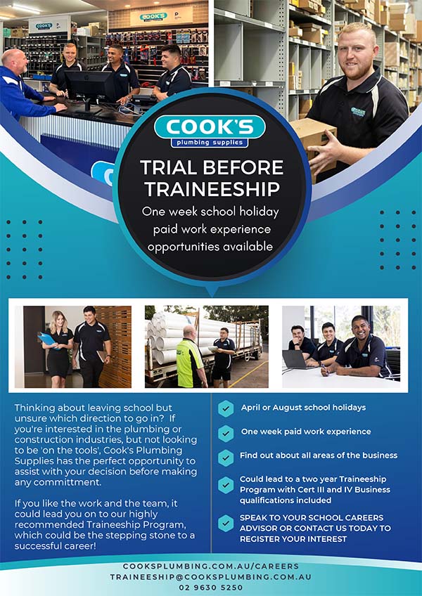 Trial Before Traineeship Flyer